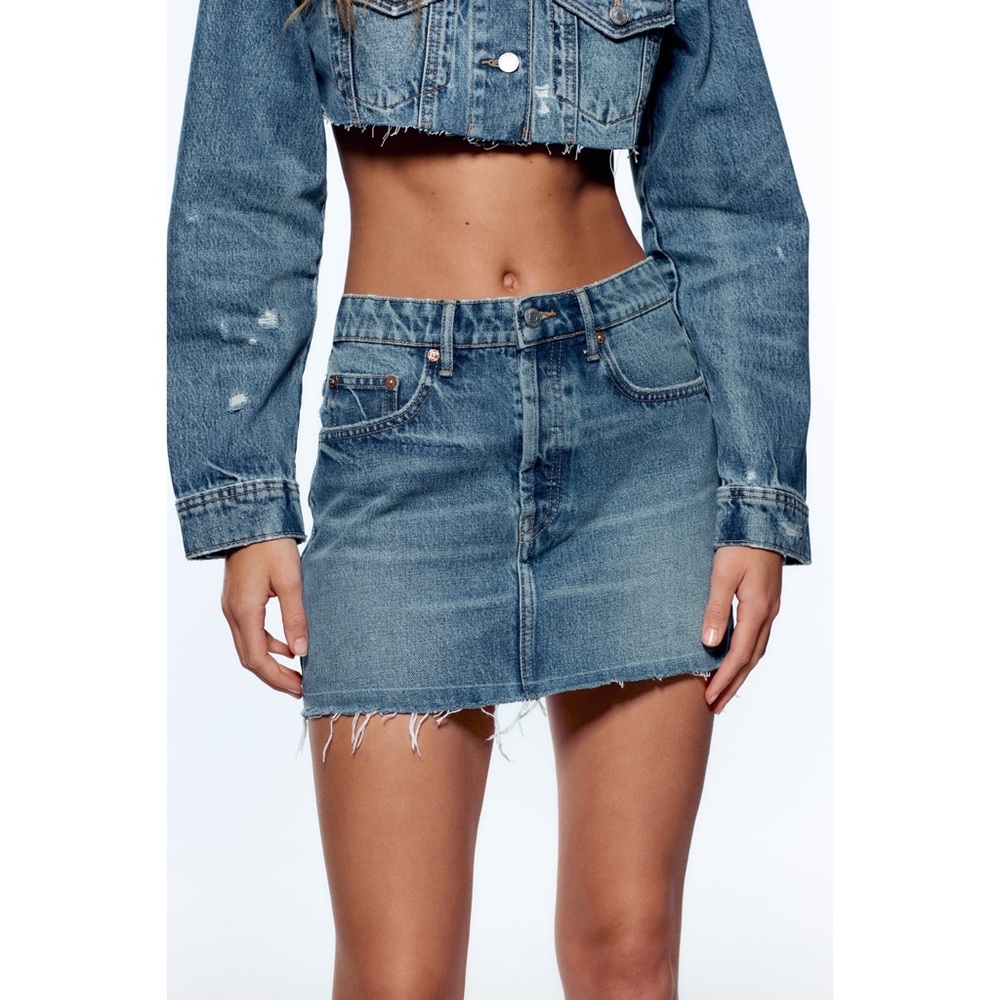 ZARA Woman Denim Mini Skirt